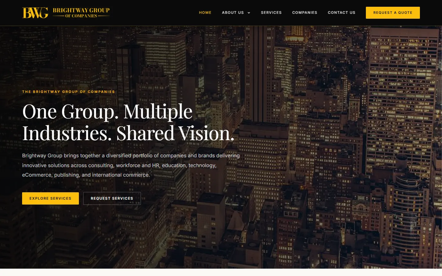 Brightway Group homepage