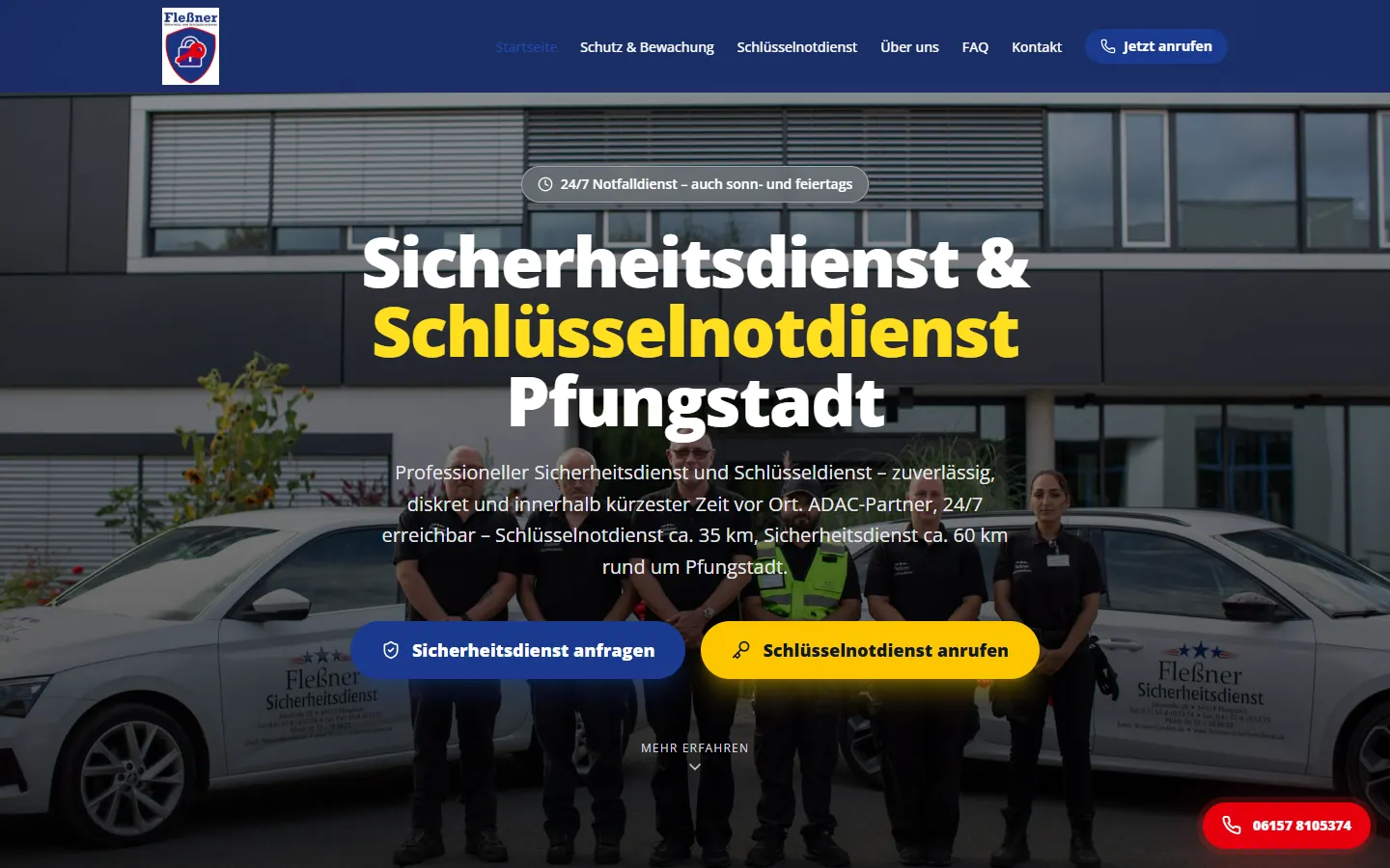 Fleßner Sicherheitsdienst homepage