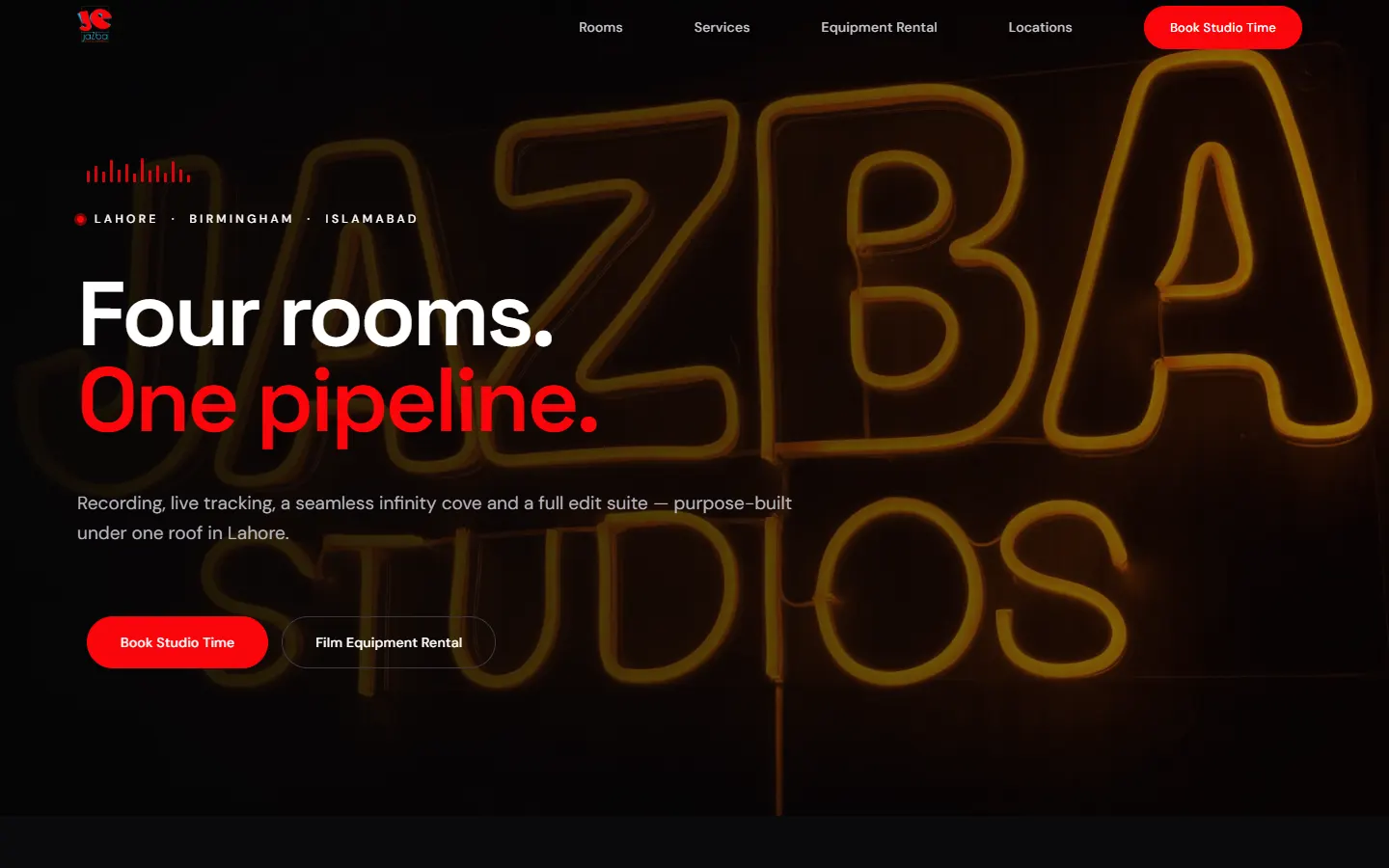 Jazba Studio homepage